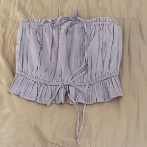 Hollister Light Purple Gathered Top